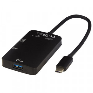 Aluminiowy adapter multimedialny typu C (USB-A/Type-C/HDMI) ADAPT