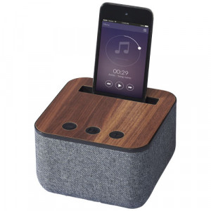 Materiałowo-drewniany głośnik Bluetooth® Shae