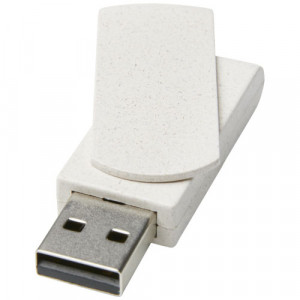 Pamięć USB Rotate o pojemności 16GB ze słomy pszenicznej