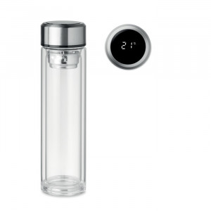 POLE GLASS - Butelka z termometrem na dotyk