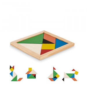 TANGRAM - Drewniane puzzle Tangram