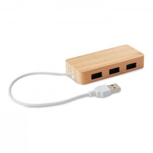 VINA - Bambusowy hub USB