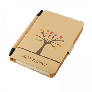 Notes 80x140/50k gładki Tree z długopisem
