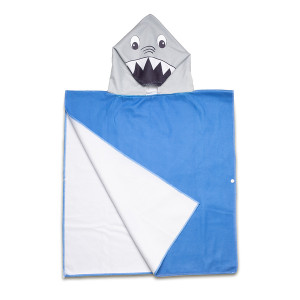 Ponczo-ręcznik z kapturem Sharky