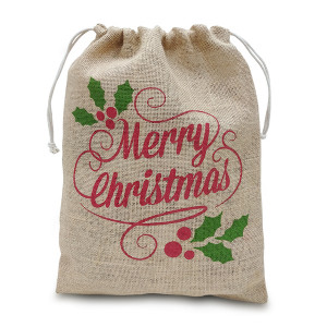 Worek z juty Xmas