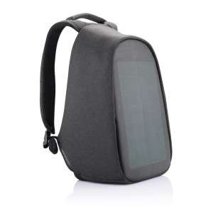 Bobby Tech plecak chroniący przed kieszonkowcami z panelem słonecznym, ochrona RFID