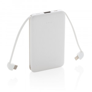 Power bank 5000 mAh, zintegrowany kabel 3 w 1