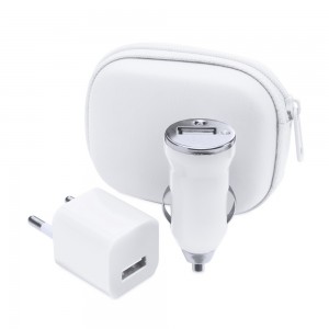 Zestaw do ładowania, ładowarka USB i ładowarka samochodowa USB